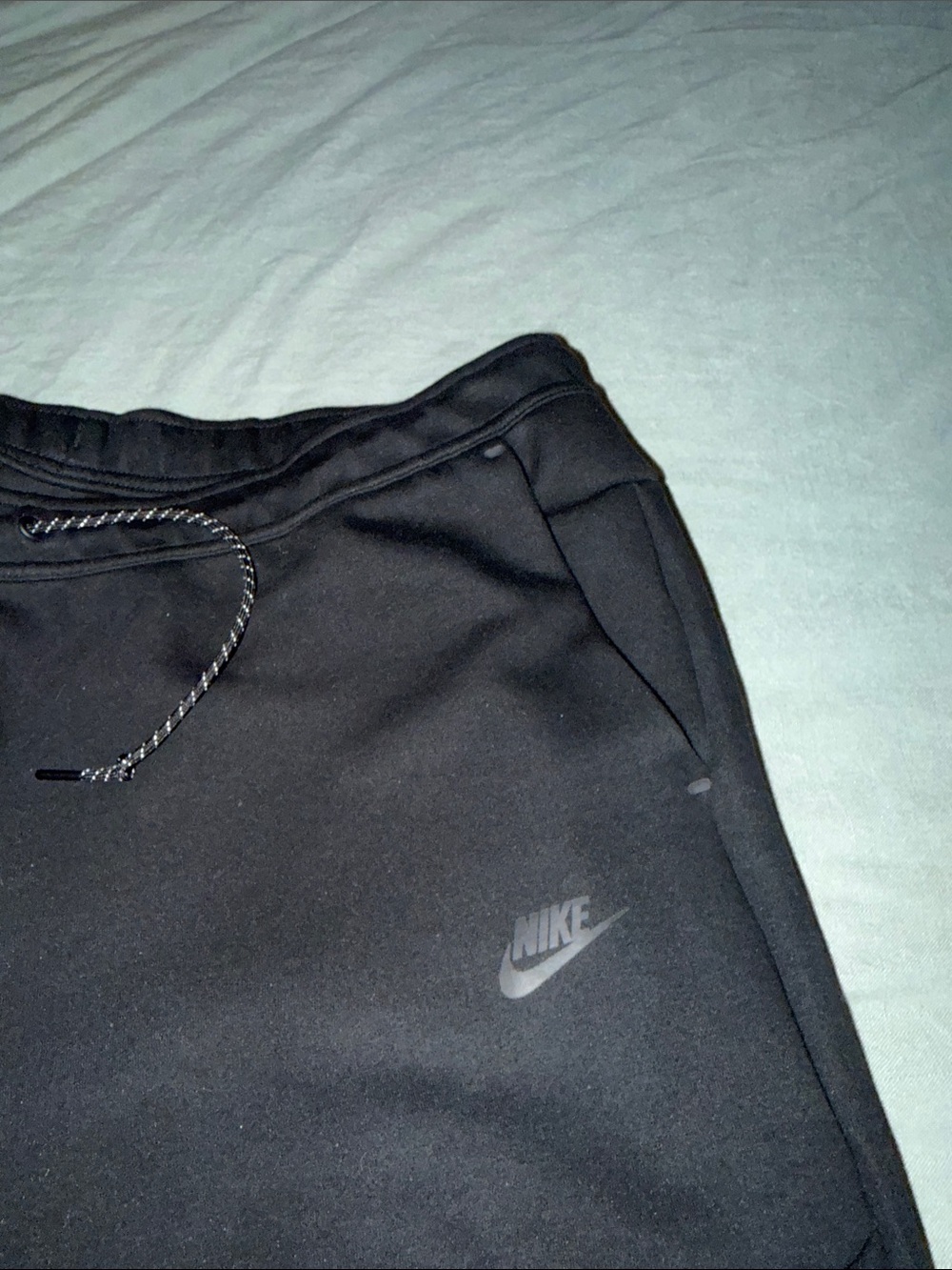 Mens Nike Tech Fleece (Black) Black Joggers Set - Picture 11 of 13